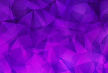 Fototapeta premium Dark Purple, Pink vector polygonal template.