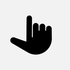 Obraz premium Forefinger web emoji icon. Vector simple forefinger