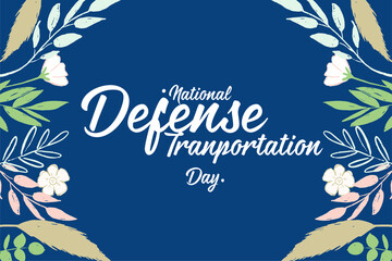 National Defense Tranportation Day. Holiday concept. Template for background, banner, card, poster with text inscription. Vector EPS10 illustration