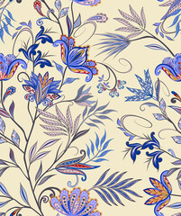 Seamless pattern in ethnic traditional style. - 457110211