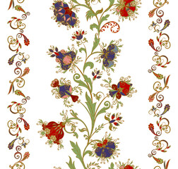 Seamless pattern in ethnic traditional style.