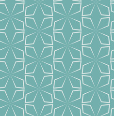 Seamless ornamental vector patterns on a colored background. Modern line art illustrations for wallpapers, flyers, covers, banners, minimalistic ornaments, backgrounds.
