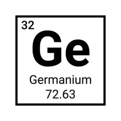 Germanium education periodic element atomic chemistry symbol icon