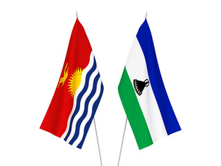 Lesotho and Republic of Kiribati flags