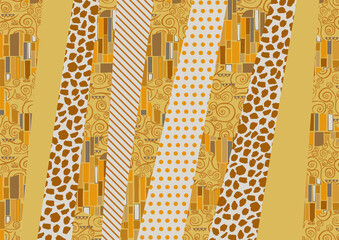 geometric pattern Klimt background