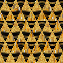 seamless geometric pattern Klimt
