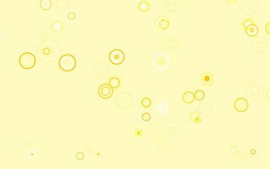 Light Orange vector texture with disks.