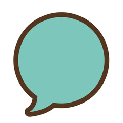 Isolated comic bubble chat icon