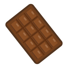 Isolated chocolate candy bar icon
