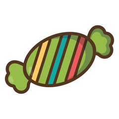 Isolated tasty and colored candy icon
