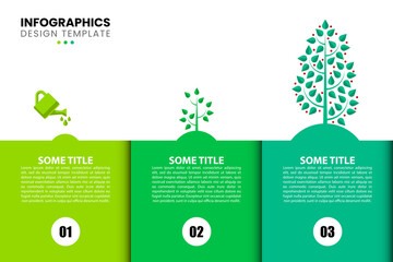 Infographic design template. Creative concept with 3 steps