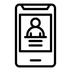 Online medical consultation icon outline vector. Virtual doctor. Health care