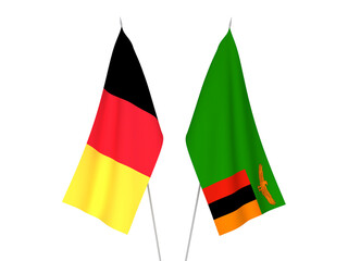 Belgium and Republic of Zambia flags