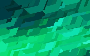 Dark Green vector texture with colorful hexagons.