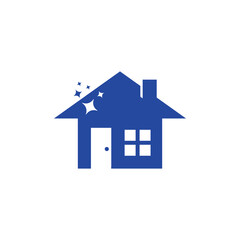House cleaning icon design template illustration