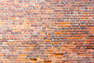 Yaroslavl. Russia. September 20, 2020. Red brick wall in loft style for background.