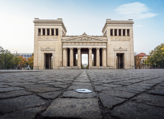 Konigs Platz and Propylaea Gate - Munich, Bavaria, Germany