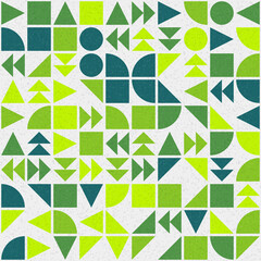 Abstract Geometric Pattern generative computational art illustration