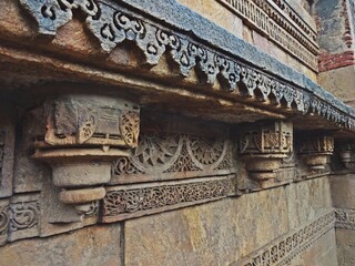 detail carvings from  Adalaj Stepwell ahmedabad,gujrat,india