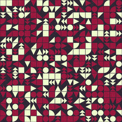 Abstract Geometric Pattern generative computational art illustration