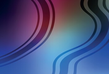 Dark Pink, Blue vector colorful abstract background.
