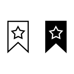 bookmark icon with star