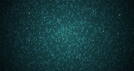 DNA code data background. Abstract agct genetic medical genomic human data background design