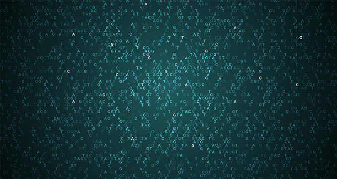 DNA code data background. Abstract agct genetic medical genomic human data background design