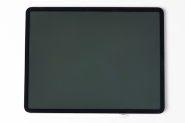 Tablet screen with pen