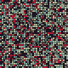 Fototapeta premium Abstract Geometric Pattern generative computational art illustration