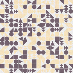 Abstract Geometric Pattern generative computational art illustration