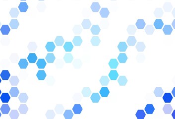 Light Red vector background with hexagons.