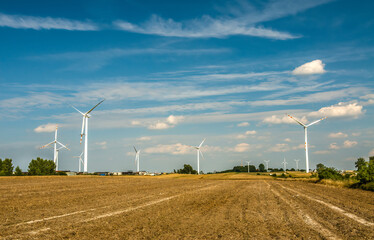 Wind turbine farm