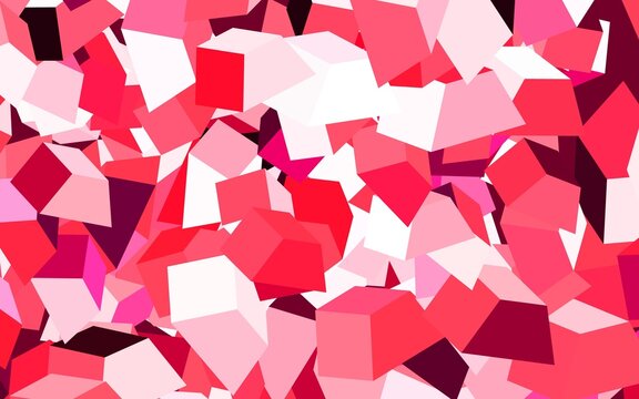 Light Pink, Red vector pattern with random forms.