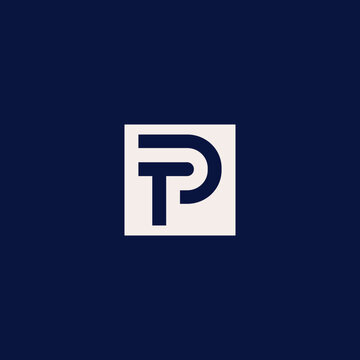 initial letter tp t p monogram logo design. minimal vector graphic alphabet symbol template.