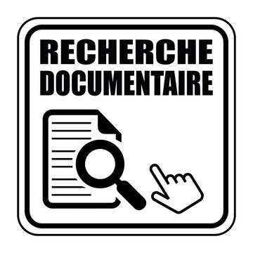 Logo recherche documentaire.