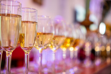 glasses of champagne