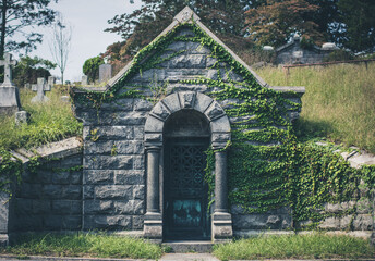 old stone crypt