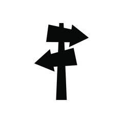 Direction board icon vector set. pointer illustration sign collection. route symbol.