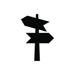 Direction board icon vector set. pointer illustration sign collection. route symbol.