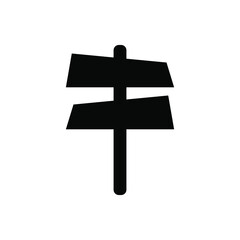 Direction board icon vector set. pointer illustration sign collection. route symbol.