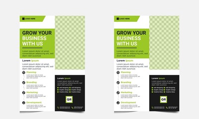 Corporate Business Flyer poster template brochure cover design A4 size.