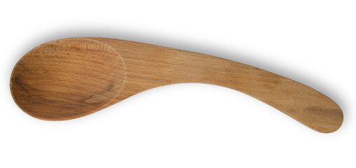 wooden spoon isolated on white