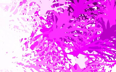 Light Purple vector elegant template with leaves, branches.