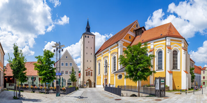 Unteres Tor, Mindelheim, Bayern, Deutschland 