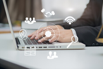 Business strategy investment concept office