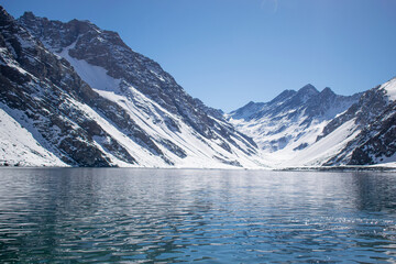 lake in the mountains, chile