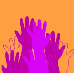 colorful prints hands 