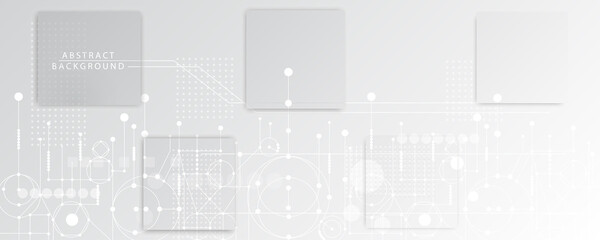 Abstract lines and dots connect background. Technology connection digital data and big data concept.