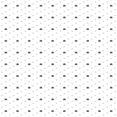 Square seamless background pattern from geometric shapes are different sizes and opacity. The pattern is evenly filled with small black people symbols. Vector illustration on white background
